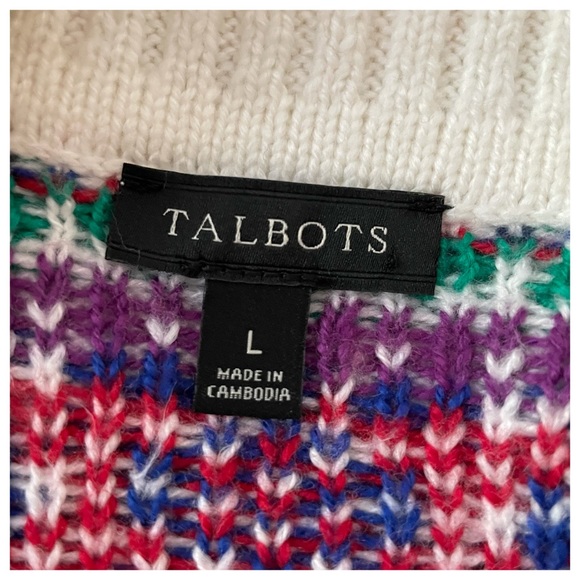Beautiful Talbots Cable Knit Open Front Cardigan - Picture 9 of 10